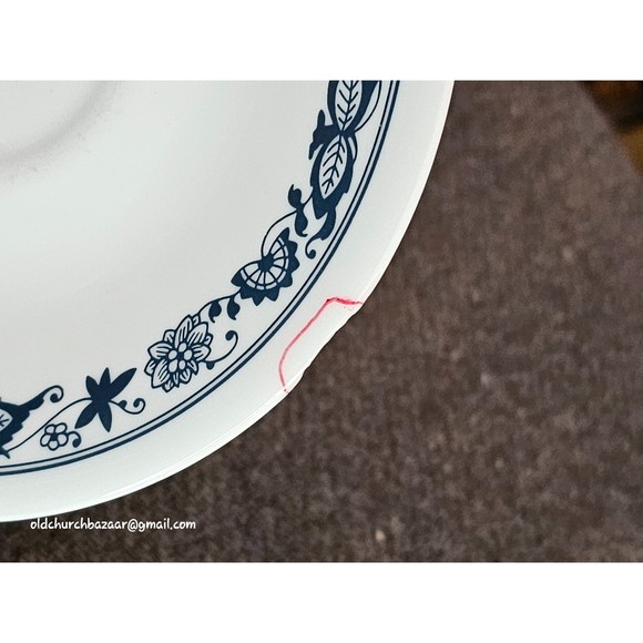 8pcs-Saucers Old Town Blue Onion Corelle 6.25" - Picture 4 of 8